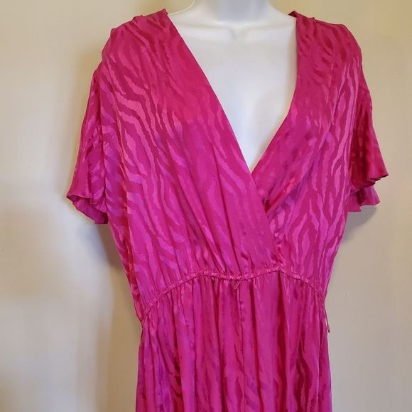 80's Vintage Pavilion Silk Fit & Flare Dress - Picture 9 of 12